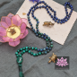 Preview: ~ Seelendeuter-Mala ~ Malachit, Lapislazuli & Chrysokoll